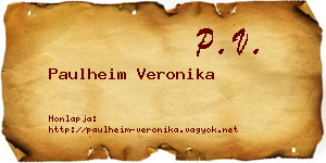 Paulheim Veronika névjegykártya